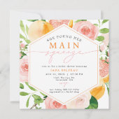 JADAシトラスフルーツメインスクイーズブライダルシャワー 招待状 (正面)