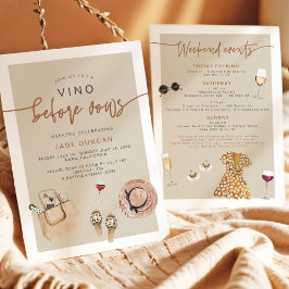 JADEボヘミアンナパワインカントリーバチェロレッテインヴィット 招待状