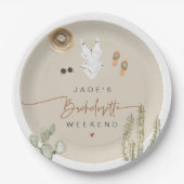 JADEボホデザートカボススコッツデール前のベール ペーパープレート (正面)