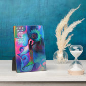 JADE解放卓上プレートとイーゼル フォトプラーク (側面)