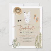 JADE ボヘミアンデザートサボテン独身最後の夜の計画 招待状 (正面)