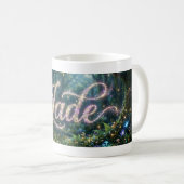 Jade cosmic flowers コーヒーマグカップ (正面右)