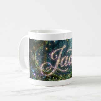 Jade cosmic flowers コーヒーマグカップ