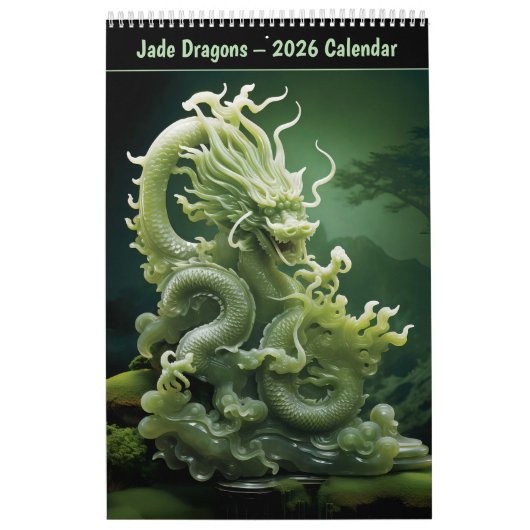 Jade Dragons – 2026 Calendar カレンダー (カバー)