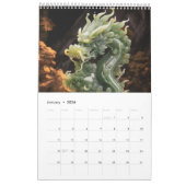 Jade Dragons – 2026 Calendar カレンダー (1月 2026)