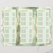 Jade Greenエレガントと金ゴールドAgateのパンフレット (裏面)