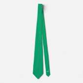 Jade Green Hidden Initials Solid Color Neck Tie ネクタイ (正面)