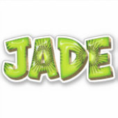 Jade Name Kiwi Design Aufkleber Sticker シール (正面)