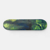 Jaded Lover 1 Deep Green Abstract Skateboard Deck スケートボード (横)