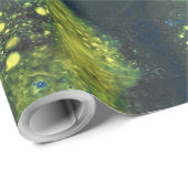 Jaded Lover 1 Deep Green Abstract Wrapping Paper ラッピングペーパー (ロールコーナー)