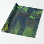Jaded Lover 1 Deep Green Abstract Wrapping Paper ラッピングペーパー (アンロールド)
