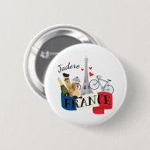 Jadoreフランス 缶バッジ (正面&裏面)