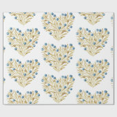 J'adore.アドレ秋。紅葉とブルーベリー ラッピングペーパー (フラット)