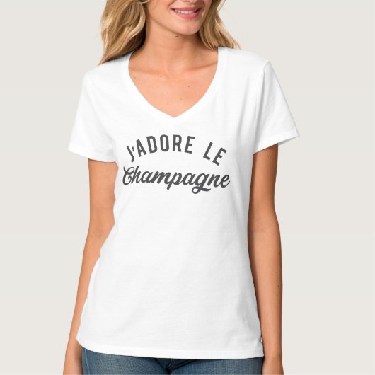 J'ADORE LEシャンペン Tシャツ (正面)