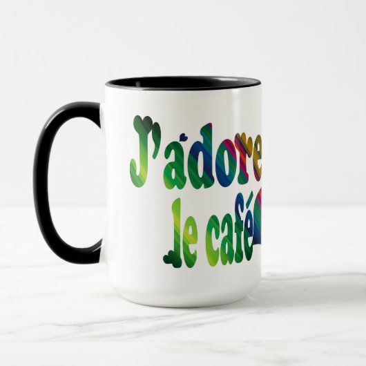 J'adore le cafe マグカップ (左)