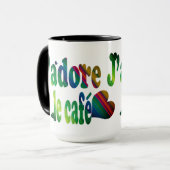 J'adore le cafe マグカップ (正面左)