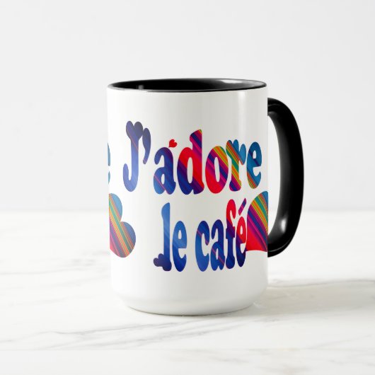 J'adore le cafe マグカップ (正面右)