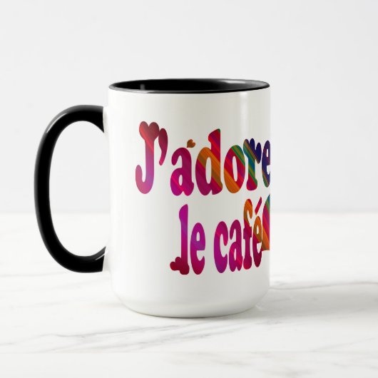 J'adore le cafe マグカップ (左)