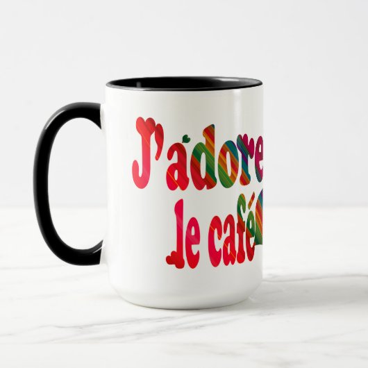 J'adore le cafe マグカップ (左)