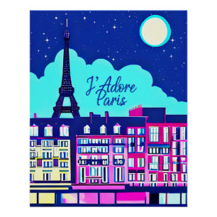 J'adore Paris -ファンタジーパリ満月の下 ポスター