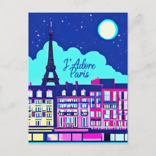 J'adore Paris -ファンタジーパリ満月の下 ポストカード