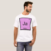 Jaelyn 名前 化学 元素 周期表 tシャツ (正面フル)