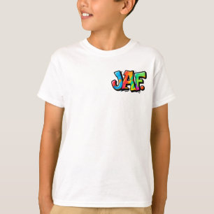 JAFグラフィティスタイル-カラフルアーバンアートタイポグラフィ Tシャツ