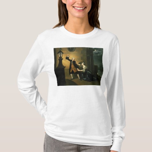 JaffierとしてデイヴィッドGarrickおよびSusannahマリア Tシャツ (正面)