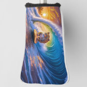 Jagの来デザインを通じてリッチAMeNギル ゴルフヘッドカバー (回転90)