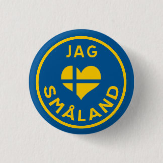 Jag älskar Småland - I love Småland 缶バッジ