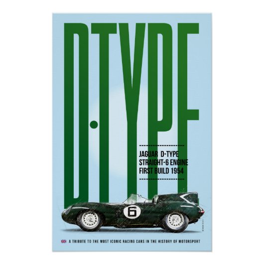 Jag D-Type Tribute ポスター (正面)