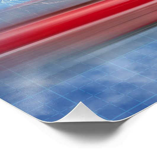 Jag E-Type Coupe Blueprint ポスター (コーナー)