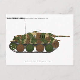 Jagdpanzer 38(t) Hetzer in "ambush"迷彩 ポストカード