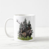 Jagdterrierステッカーのボタンキーチェーン コーヒーマグカップ (左)