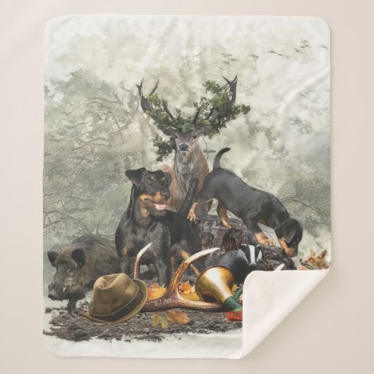 Jagdterrier、ドイツ語狩り・テリア シェルパブランケット (正面)