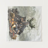 Jagdterrier、ドイツ語狩り・テリア タペストリー (正面(横))