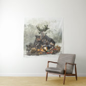 Jagdterrier、ドイツ語狩り・テリア タペストリー (インサイチュ)