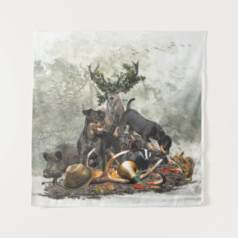 Jagdterrier、ドイツ語狩り・テリア タペストリー