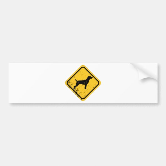 Jagdterrier バンパーステッカー (正面)