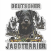 Jagdterrier – 汎用性の高い狩り犬のシール シール (正面)