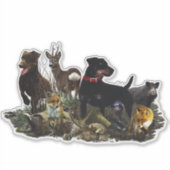 Jagdterrier – 汎用性の高い狩り犬のシール シール (正面)