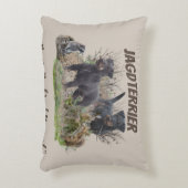 Jagdterrier,,Bo v. Renbrad Kennel."ステッカー紙 アクセントクッション (正面(垂直))