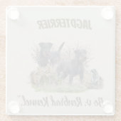 Jagdterrier,,Bo v. Renbrad Kennel."ステッカー紙 ガラスコースター (裏面)
