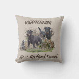Jagdterrier,,Bo v. Renbrad Kennel."ステッカー紙 クッション