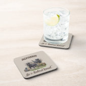 Jagdterrier,,Bo v. Renbrad Kennel."ステッカー紙 コースター (右側)