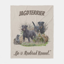 Jagdterrier,,Bo v. Renbrad Kennel."ステッカー紙