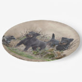 Jagdterrier,,Bo v. Renbrad Kennel."ステッカー ペーパープレート (アングル)