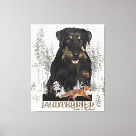 Jagdterrier Dakota v. Renbrad フェイク Canvas Print キャンバスプリント
