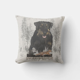 Jagdterrier Dakota v. Renbrad フェイク Canvas Print Ac アウトドアクッション