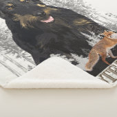 Jagdterrier Dakota v. Renbrad フェイク Canvas Print Ac シェルパブランケット (3/4)